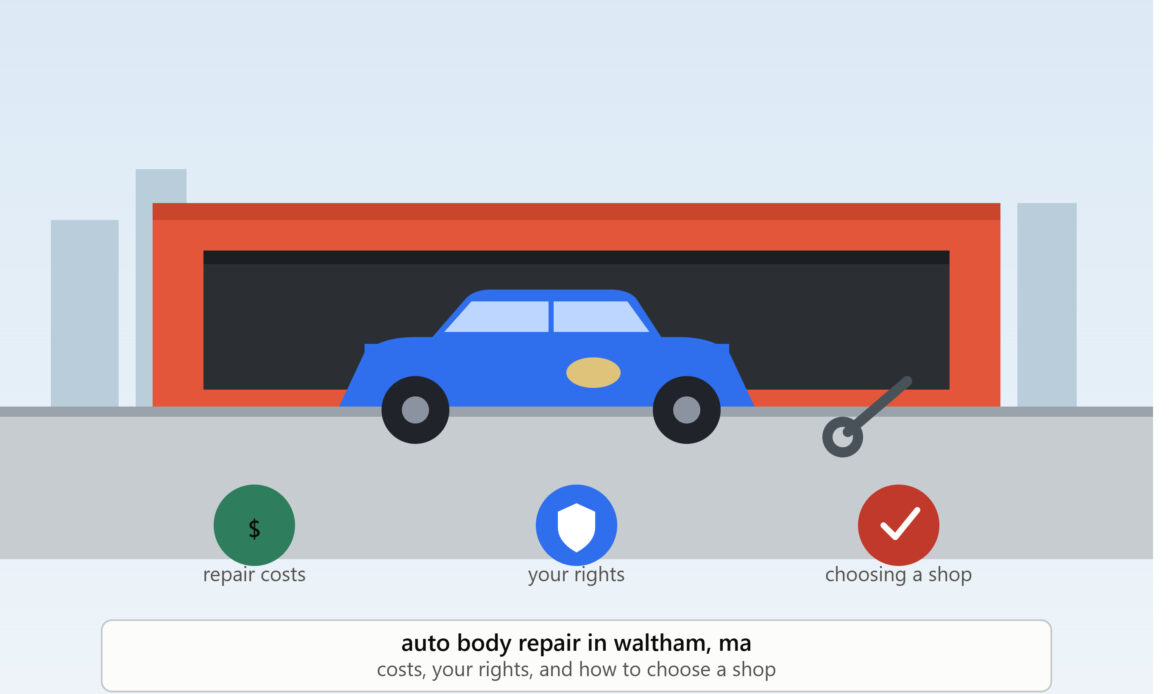 Auto Body Repair Shop in Waltham